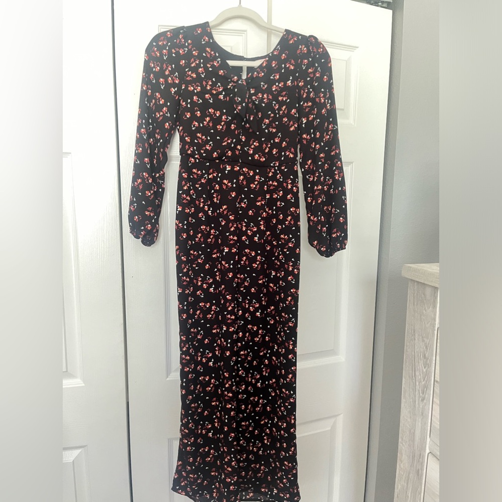 Black floral jump suit!
